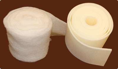 2層目（中間層）➡　綿包帯、スポンジ包帯